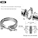 PALOZO 5 Inch V Band Clamp Stainless Steel 304 V-Band Bolt Clamp for Exhaust Pipe Flanges