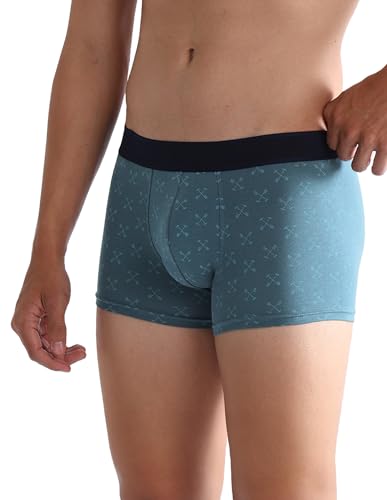 Image of U.S. Polo ASSN. Mens OET16 Cotton Stretch Brand Printed Underwear Trunks - Pack of 2