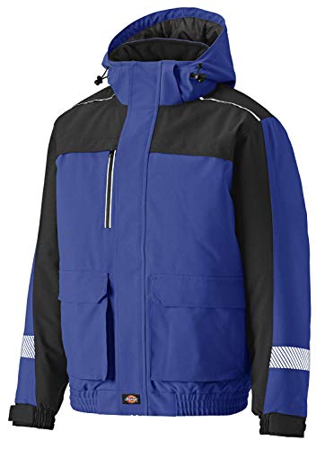 Dickies Winter Jacke wasserdicht & atmungsaktiv (L, Royalblau/schwarz)