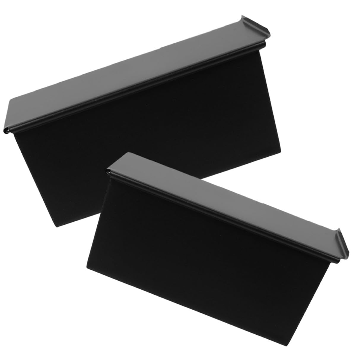 Brotbackform Nahtloses Design 2 Stück mit Deckel aus Kohlenstoffstahl und Vielseitig Verwendbare Küchen Toastform Hitzebeständig und Antihaftbeschichtet Schwarz