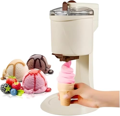 Mini Ice Cream Maker Machine Automatic Soft Serve Frozen Yogurt and Slushie Maker for Home Kitchen (MULTIPLE COLORS)