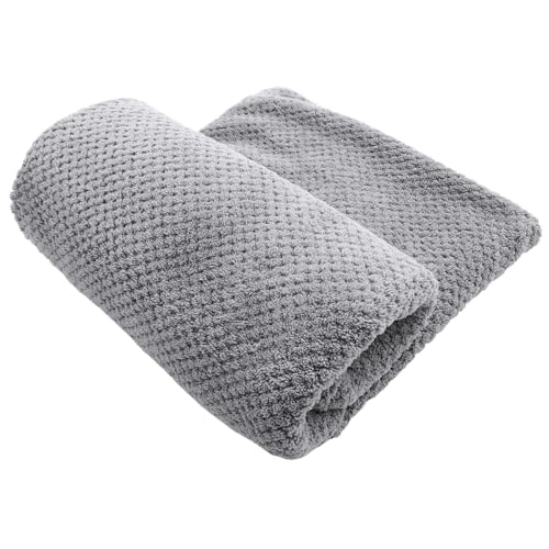 SOLUSTRE Super Absorbent Dry Hair Cap Towel Quick Drying Fleece Bath Head Wrap for Women Thickened Design Soft Water Absorbent Hair Turban for Long Hair