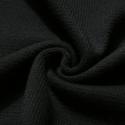 tuduoms Men's Color Block Slim Fit Tops Knitted Thermal Turtleneck Pullover Sweater Long Sleeve Jumper Tops Fashion Knitwear3