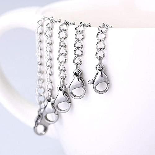 Suaywo 100 Pcs Silver Lobster Clasps 7 x 12mm Alloy Lobster Claw Clasps Lobster Clasp Necklace Clasp for Jewellery Making and Crafts DIY