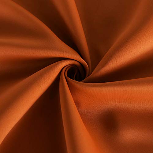 Lordtex Waterproof Indoor/Outdoor Curtains For Patio - Thermal Insulated, Sun Blocking Blackout Curtains For Bedroom, Porch, Living Room, Pergola, Cabana, 52 X 84 Inch, Mecca Orange, Set Of 2 Panels #TOP3