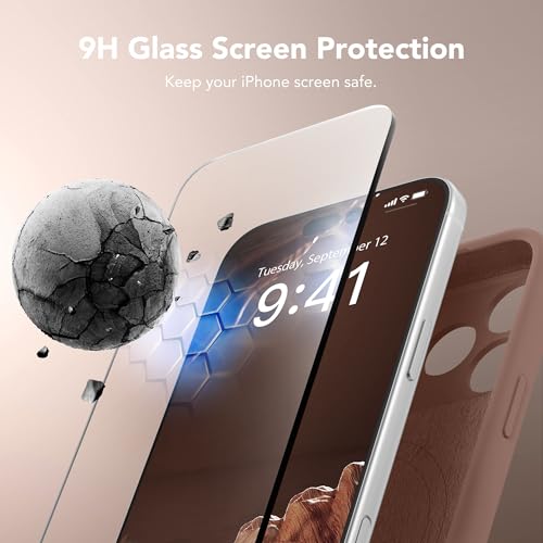 Image of Magnetic for iPhone 17 Pro Max Case, Compatible with MagSafe, [Full Camera Protection][Screen Protector] Silicone Shockproof Protective Phone Case for iPhone 17 Pro Max 6.9 inch, Brown