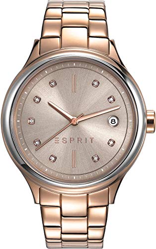 Esprit Damenuhr esprit-tp10855 Rose Gold 30m Analog Datum vergoldet Rose ES-108552003