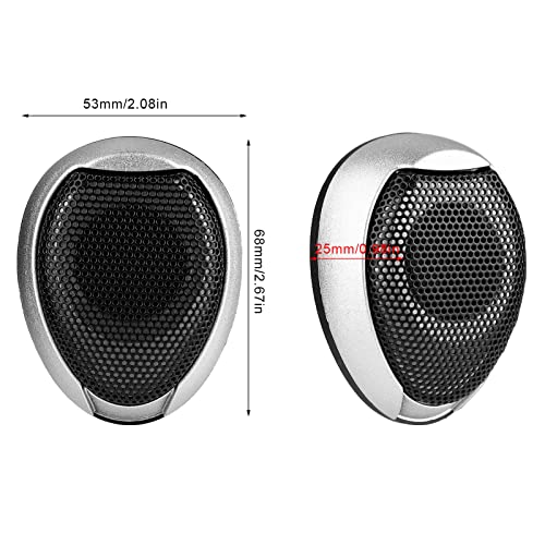 EBTOOLS 10W Mini Autolautsprecher Audio Kunststoff rund klebbarer Lautsprecher Silber Automobillautsprecher mit Kleber Autolautsprecher Audio, Autolautsprecher, Autolautsprecher(Silber)
