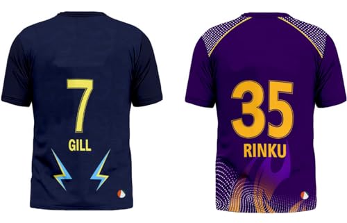 Image of Sports India IPL Cricket Team T Shirt Jersey Combo for (Kid's, Boy's & Mens) L744