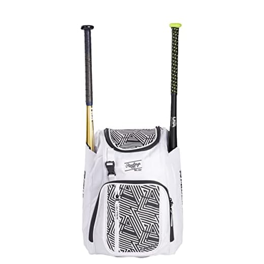 Rawlings | CHAOS Backpack Bag Series | Youth Baseball & Fastpitch Softball | White