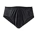 Produktbild HERMKO 8300 4er Pack Herren Slip aus Baumwolle/Elastan - Sportslip, Größe:D 6 = EU L, Farbe:schwarz