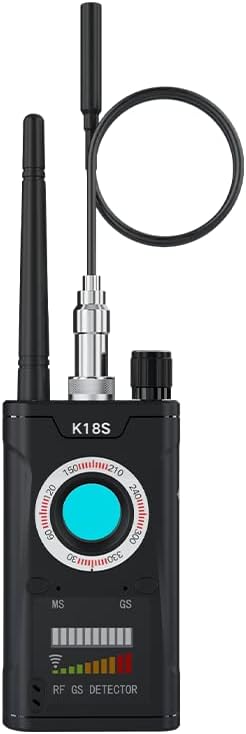 Hidden Camera Detector, Anti Spy RF Signal Detector & GPS Tracker Finder, Portable Bug Detector Device for GPS Locator/AirTag, Wireless Listening Device Scanner for Travel, Hotel, Car, Home Black - Image 2