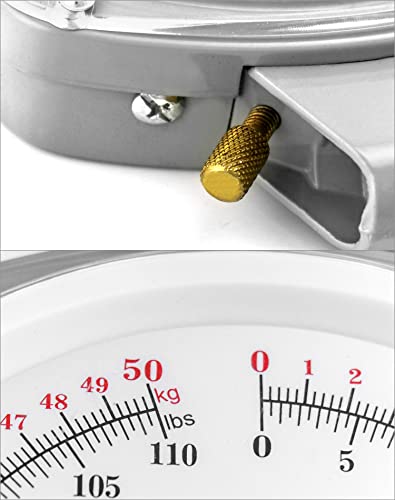 qwork precision hanging scale 110lbs  50kg capacity dual unit heavy duty