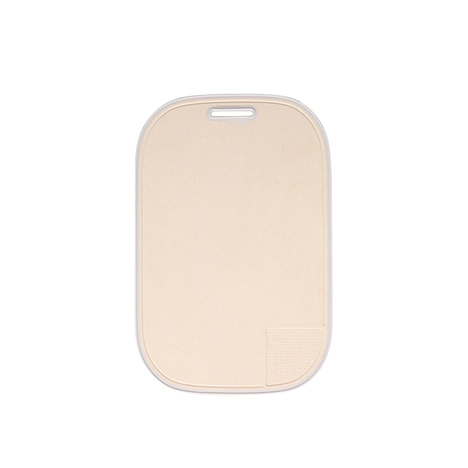 Tabla de cortar con paja de trigo, tabla de cortar para el hogar, tabla de cortar de plástico para cortar frutas (gris, M)