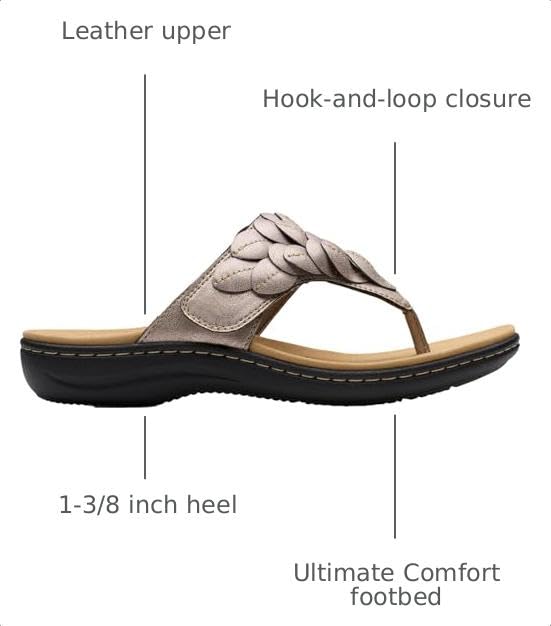 Image of Clarks Women's Laurieann Palm Flip-Flop