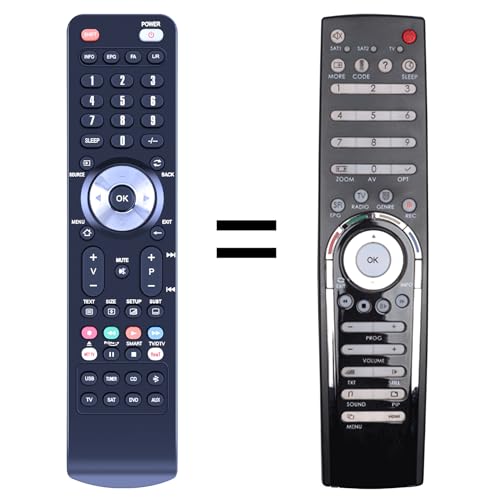 GOUYESHO Ersatz Fernbedienung Für Technisat FBPVR335A/01 Digit HD8+ FBPVR335 DIGITHD8+