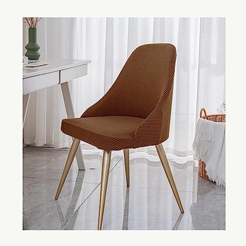 Paquete de 6 fundas para sillas de comedor de estilo nórdico con reposabrazos de respaldo alto, para oficina, cocina y sala de estar, elásticas y duraderas, 4 unidades, tamaño pequeño