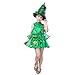 Amosfun Gonna per Tutu con Paillettes per Bambini Vestito da Costume da Albero di Natale per Bambini per Abito da Cosplay per Feste di Natale per Bambini di 140 cm di Altezza