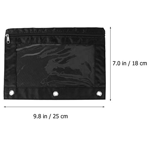 Cabilock 6 Pcs 3 Argolas para LÃ¡pis Pasta Ponch Estojos para LÃ¡pis Bolsa Bolsas de Viagem Multiuso