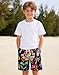 BFUSTYLE Boys Swim Trunks Duck Kids Bathing Suit Fashion Hawaiian Palm Swim Short Size 7-8 Years Swimming Trunks