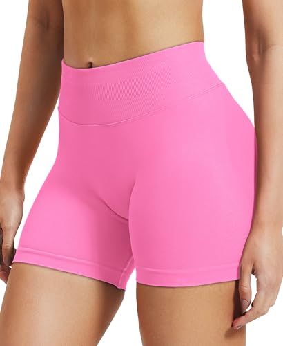 Image of VOYJOY Women Workout Impact Shorts 2.5 inch / 3.6 inch / 4.5 inch / 6 inch Scrunch Butt Booty | Tummy Control, High Waisted, Bike Short, Gentle Compression, for Women