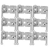 FONDOTIN 10 Stück Teiliges Aa Batterie Federkontakte aus Edelstahl Inklusive Druck Zugfedern für Stabile Stromverbindung Vielseitig Einsetzbar für DIY Reparaturen und Elektronische