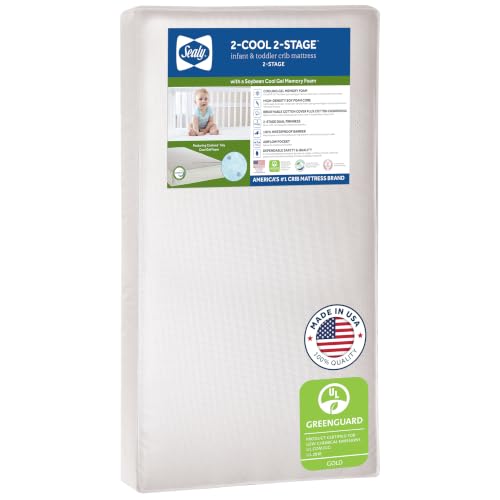 Sealy Baby 2 Cool 2 Stage Breathable Crib Mattress