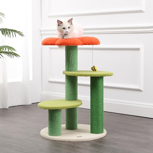 Árbol para gato de yute con 3 plataformas 29 pulgadas miniatura 2