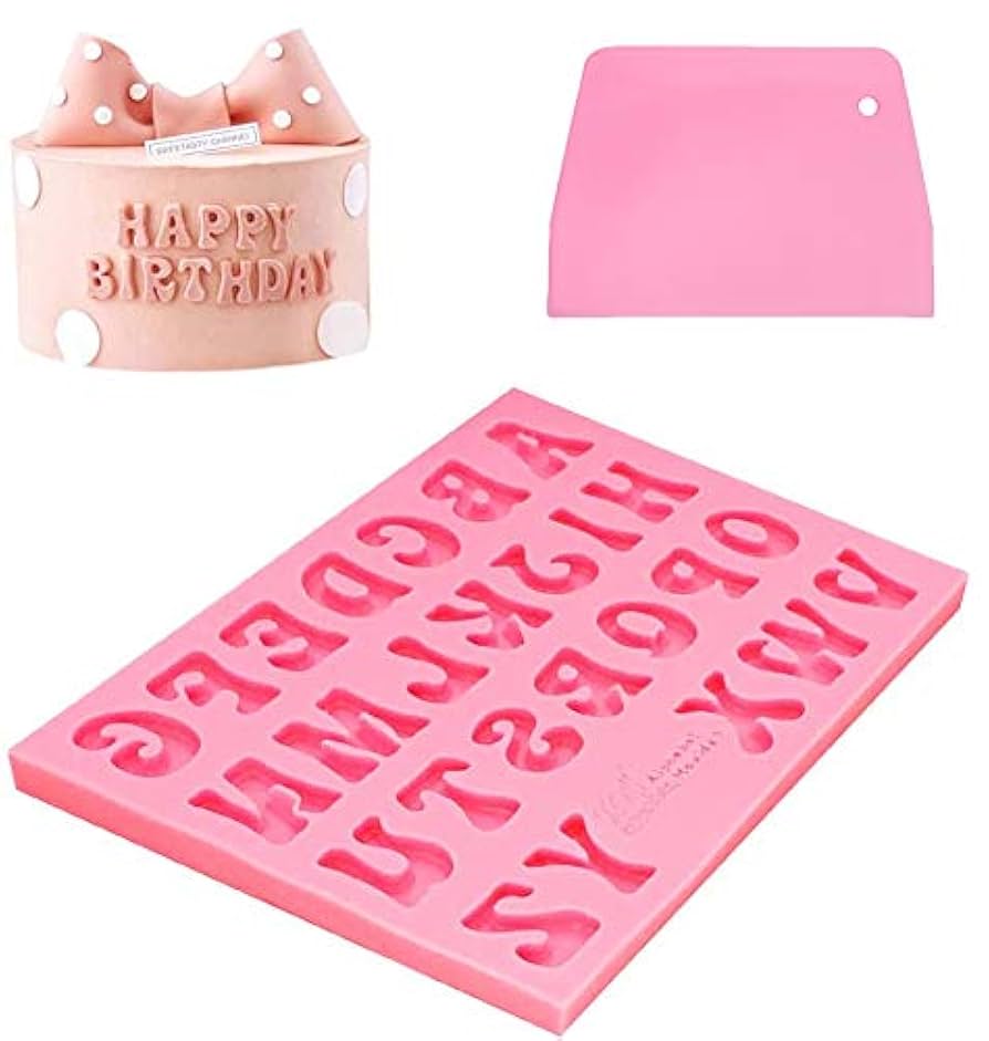 Cupcake Maker A-Z Alphabet Fondant Mold 26 Mini Letter Molds