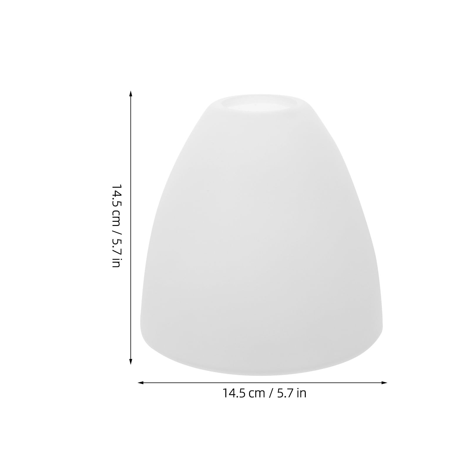 OSALADI Glass Lampshade E27 White Chandelier Lampshade Lamp Fixture Replacement European Glass Lamp Shade Replacement for Celling Wall Lights - Image 2