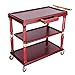 Produktbild LQUIDE Servierwagen Küche Trolley Weinregal, Home Commercial Rolling Island Cart mit Lagerung Drawersguard Rails - Massivholz und Metall - Styles, A