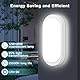 LED Kellerlampe mit Bewegungsmelder Innen, IP65 Kellerleuchte LED Wandlampe, 12W 1200LM Deckenleuchte mit Bewegungsmelder, 4000K Feuchtraumleuchte Oval für Keller Treppe Garage Flur