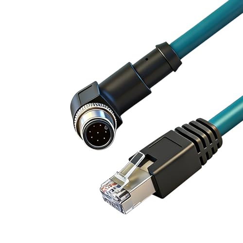 Câble blindé industriel haute flexibilité 8 broches vers RJ45 étanche