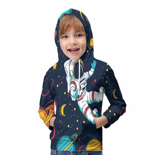 Sweat à Capuche Astronaute de Dessin Animé pour Collège - 5