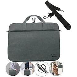 Maletin Portatil Barato JOKY Funda Portátil de 15.6 Pulgadas con Correa Ajustable Para Hombre y Mujer - Bolsa Bandolera o Maletín para Ordenador Portátil con Bolsillos para Documentos