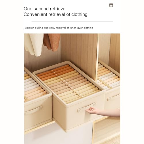 Lot de 4 séparateurs de tiroir pliables pour vêtements, sous-vêtements, cravates, chemises, soutiens-gorge – Solution peu encombrante pour une organisation soignée