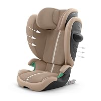 CYBEX Gold Kinder-Autositz Solution G2 Plus, Ab ca. 3 bis 12 Jahre (100 - 150 cm), Max. 50 kg, Für Autos mit und ohne ISOFIX, Almond Beige – Ansicht 4