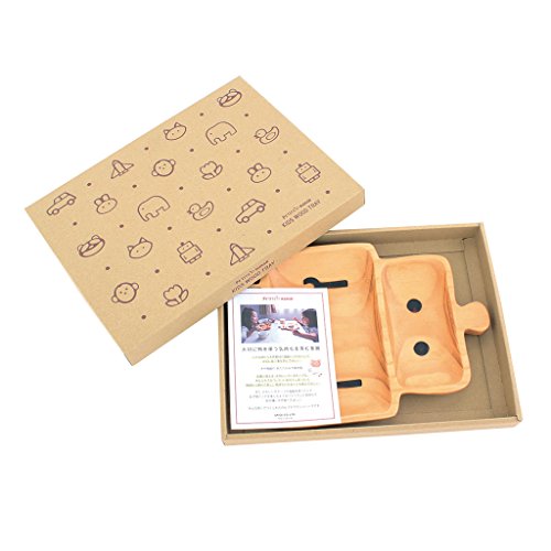 SPICE OF LIFE Kids Petits Et Maman Wooden Plate - Robot - Reusable Home/Party/Picnic Dinnerware