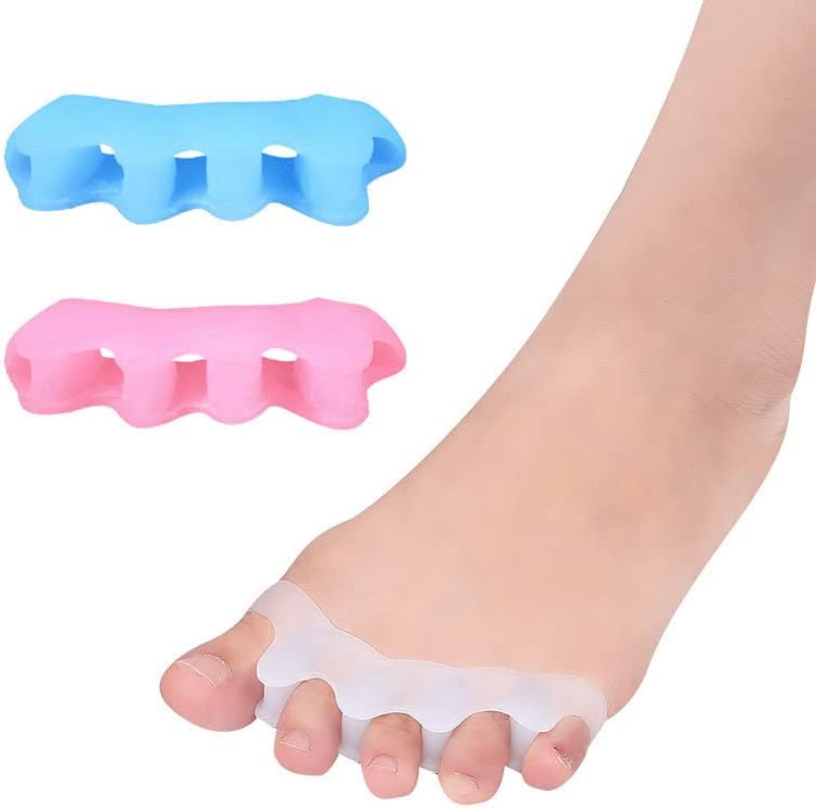hongjianyyyyds 6-piece toe expander for children and adults, bunion corrector, bunion splint bunion protector, for trimming toes to correct bunions, suitable for both men and women.(Child, pink)