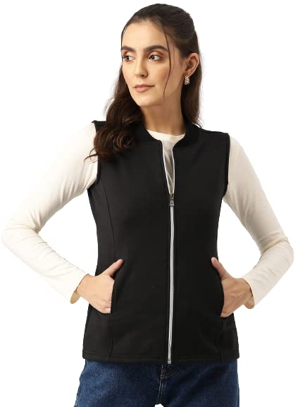 brinns Women's Solid Fleece Tailored Jacket-picture-44