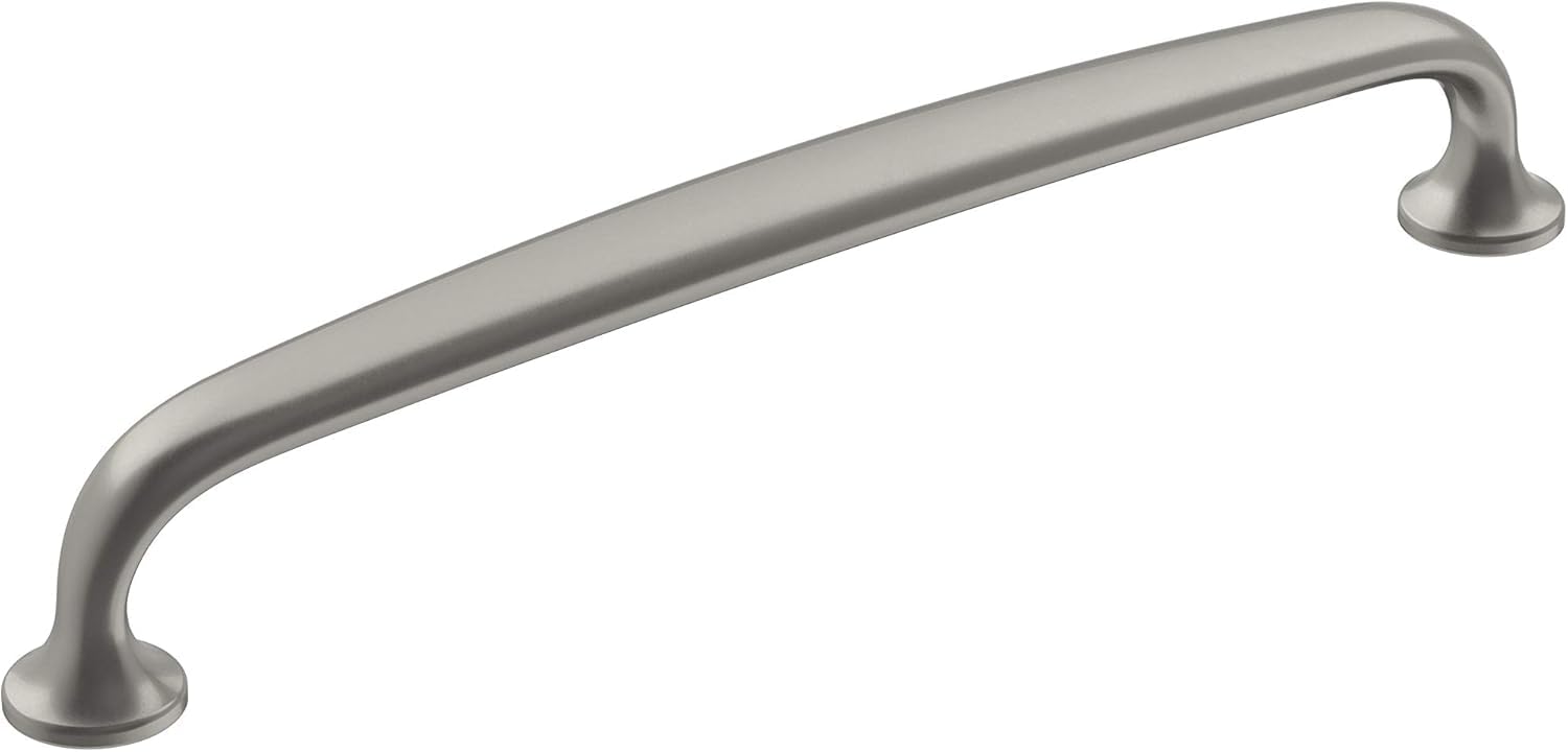 Amerock, Satin Nickel, 6-5/16 inch (160mm) Center-to-Center