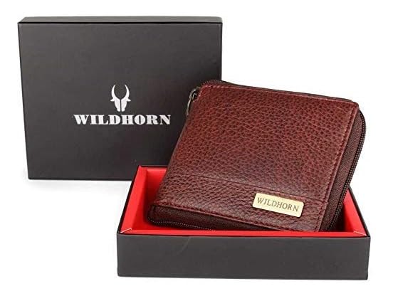 Men Leather RFID Protected Wallet, Brown