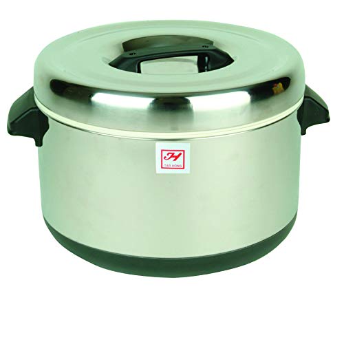 Thunder Group SEJ74000 Sushi Rice Container, 60 Cup Capacity, Non-Electric, Insulated, Stainless Steel Cover, Lining & Body, Mirror-Polish Finish, NSF
