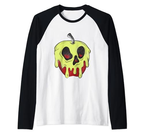 Disney Snow White Dripping Poisonous Apple Raglan Baseball Tee, Black