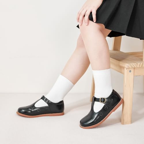 Image of Felix & Flora Toddler Little Girl Mary Jane Dress Shoes - Ballet Flats for Girl Party School Shoes