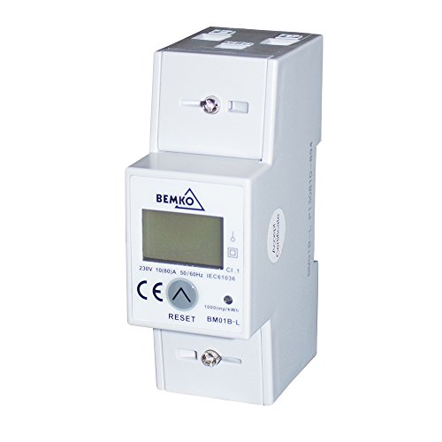 Preisvergleich Produktbild Drehstromzähler Energie-Stromzähler Hutschiene Strommessung, 1-phasig