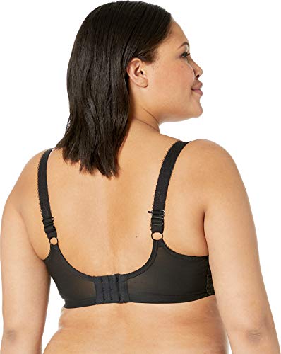 Image of Elomi Women's Charley Stretch Plunge Bra: Stretch Lace & Mesh, Racerback Option. Low Plunge UK Sizes D-JJ, US Sizes D-N