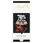 Lindt EXCELLENCE Intense Dark 70% Cocoa Chocolate Bar - 100 g