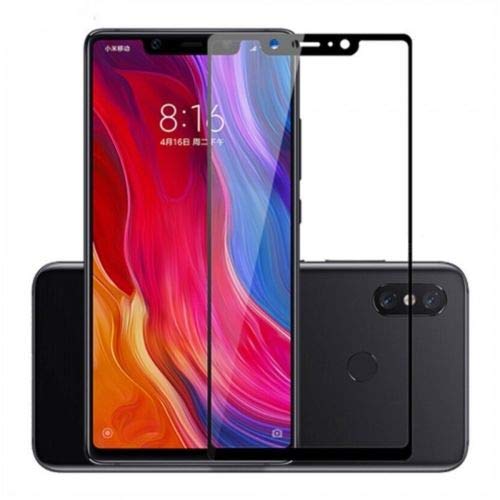 MUNDDY Protector de Pantalla Completa para XIAOMI MI 8 SE de Dureza de 9H sin Burbujas (Negro) .Full Cover XIAOMI MI 8 SE Cristal Vidrio Templado Completa con Bordes Redondeados. (Negro)