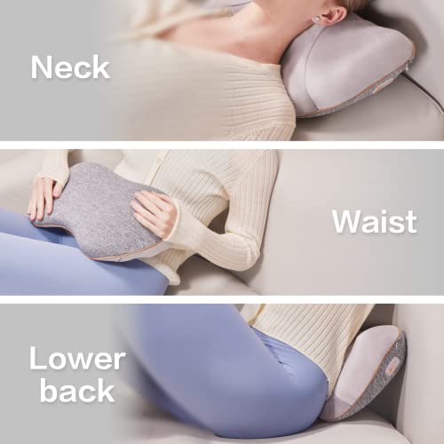Aront Lumbar Back Support Massage Pillow For Office Chair Cushion,Support Pillow For Car, Computer, Gaming Chair,Electric Back Massagers Deep Tissue Kneading Massager For Back Pain Relief #TOP5